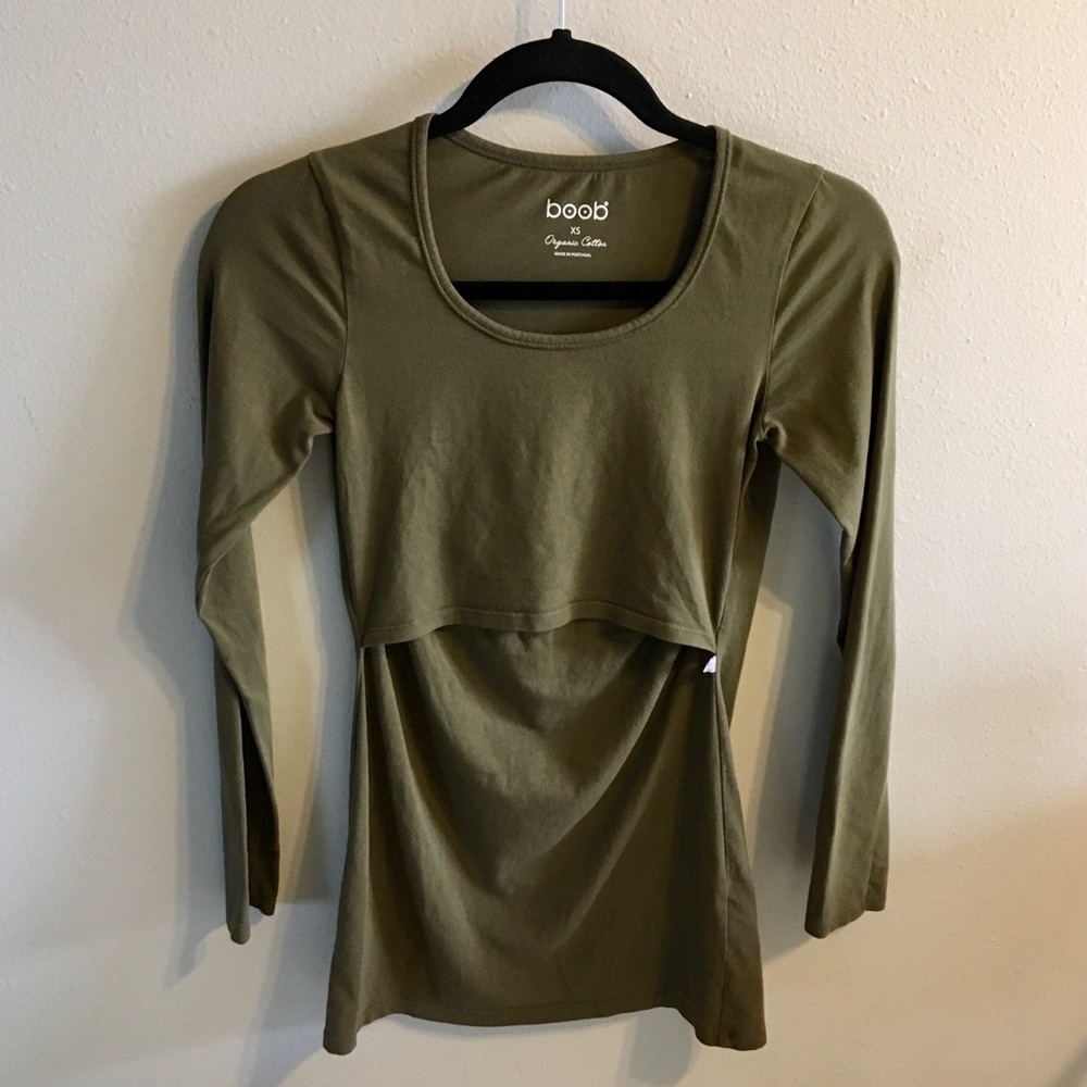 Boob Design organic maternity/nursing top, XS